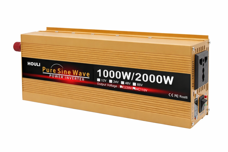 Інвертор 1000/2000Вт 12-220V Чистий синус для побутових приладів та гаджетів 11k12p306 фото
