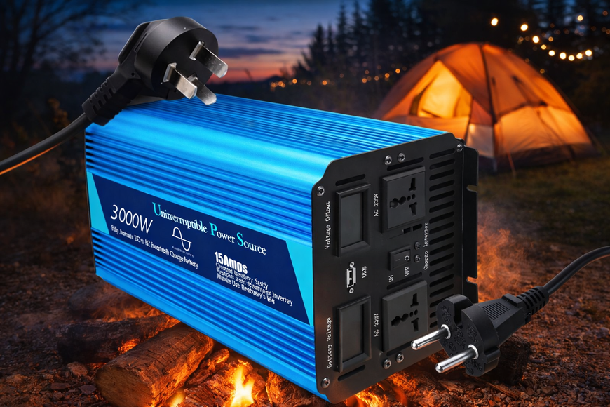 Інвертор напруги 12V &rarr; 220V, чиста синусоїда, 3000 Вт 04k06p019v3 фото