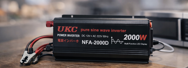 Інвертор, перетворювач напруги 2000 Вт для котла та роутера (12V/220V), чиста синусоїда sp9558 фото